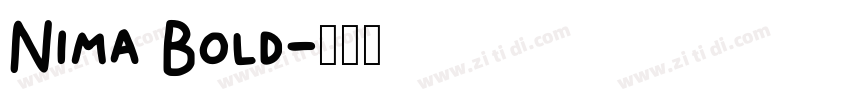 Nima Bold字体转换